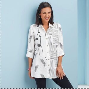 Boho Tunic with Mixed Pattern
